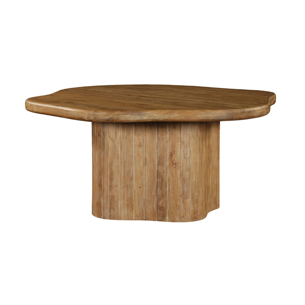 Alvaro - 65" Dining Table - Golden Wheat, product view with wood construction