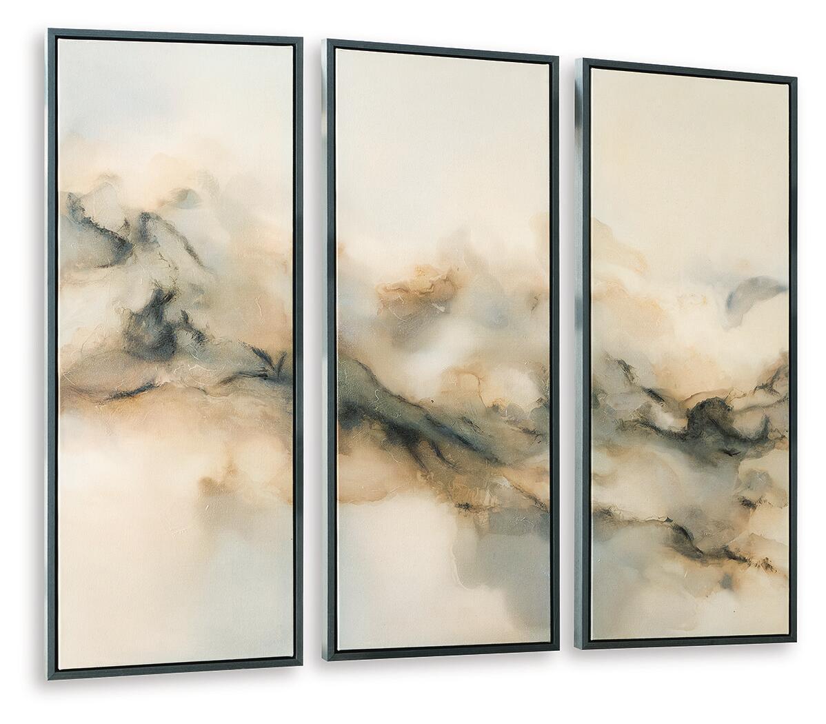 Larrondale Wall Art Set (Set of 3) Black / Gray / Brown, gallery image 4