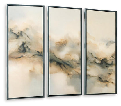 Larrondale Wall Art Set (Set of 3) Black / Gray / Brown, gallery image 4