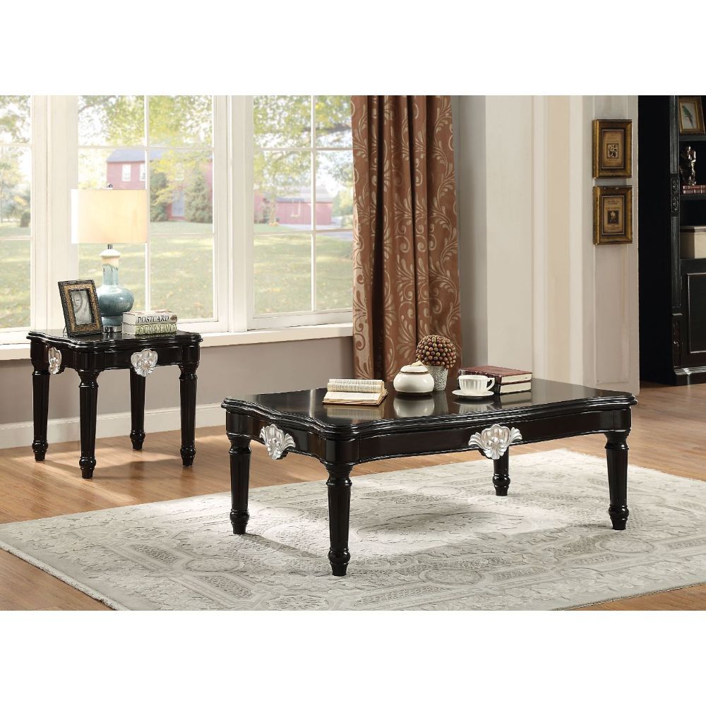 Ernestine - Coffee Table, product view with wood construction