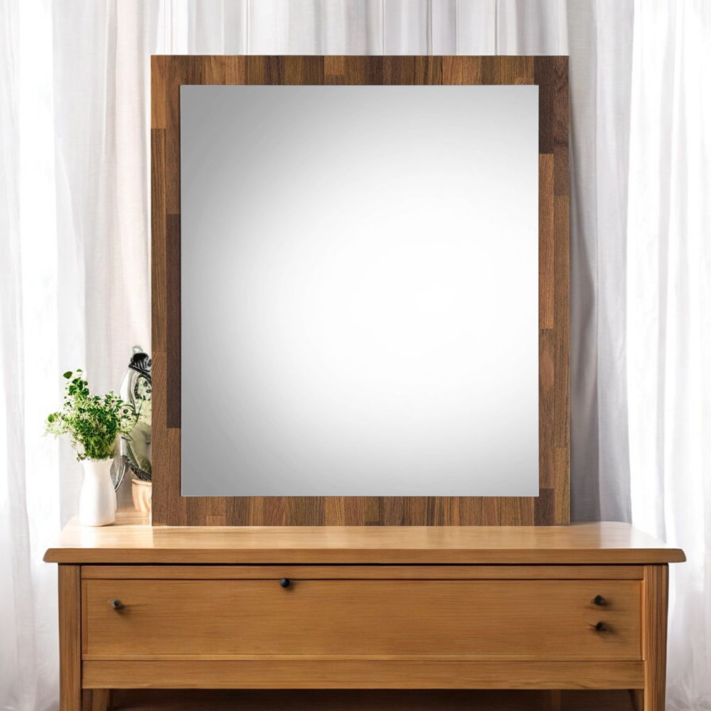 Hestia - Mirror - Walnut, alternate view 6 with velvet upholstery