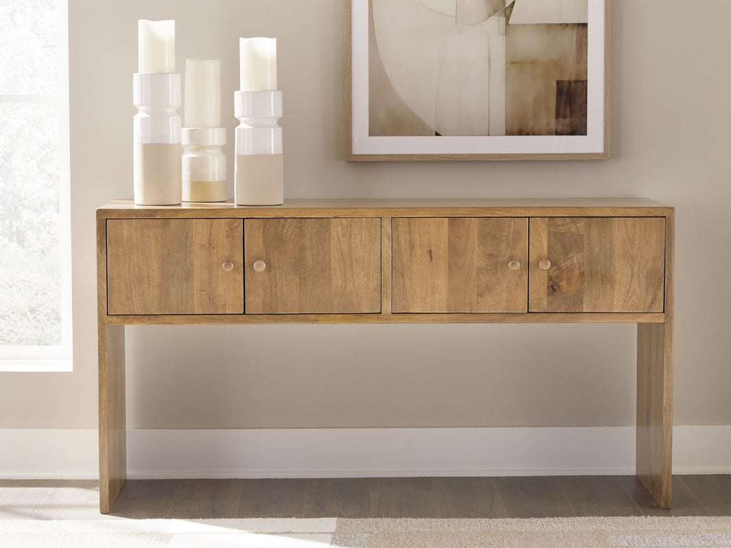 Ella Grove - Console - Rich Brown, alternate view 2 with wood construction