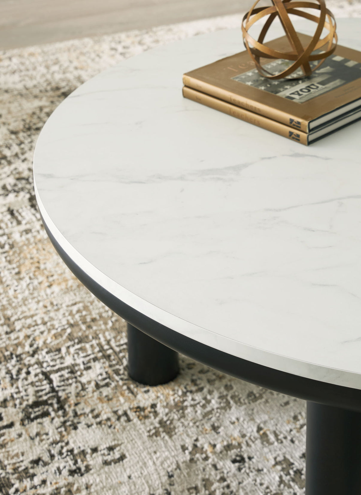 Xandrum - Occasional Table Set (Set of 3) - Black / White, alternate view 7 with wood construction