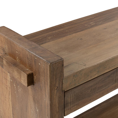 Marsa - 3 Drawer Console Table - Natural, alternate view 6 with wood construction
