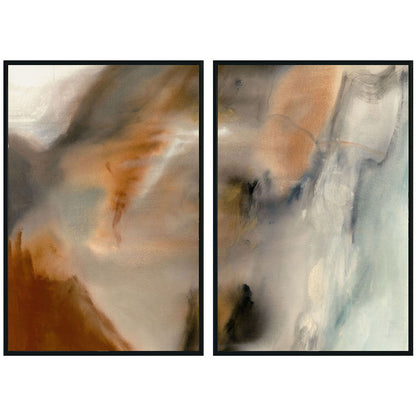 Podent - 60" x 40" Painting By Buddy Whitlock (Set of 2) - Black, product view