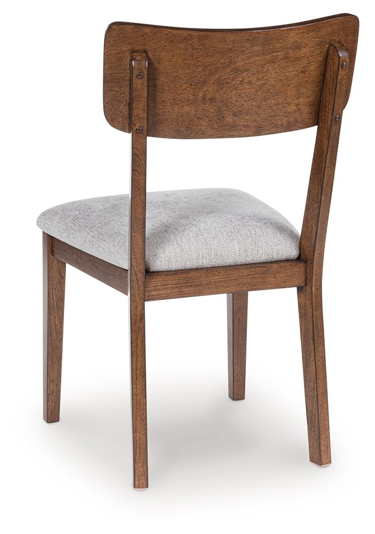 Tameride - Dining Upholstered Side Chair (Set of 2) - Brown, alternate view 3 with polyester fabric