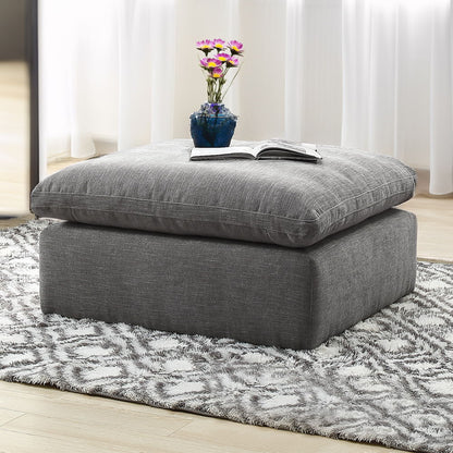 Naveen - Modular Ottoman, alternate view 7 with linen fabric