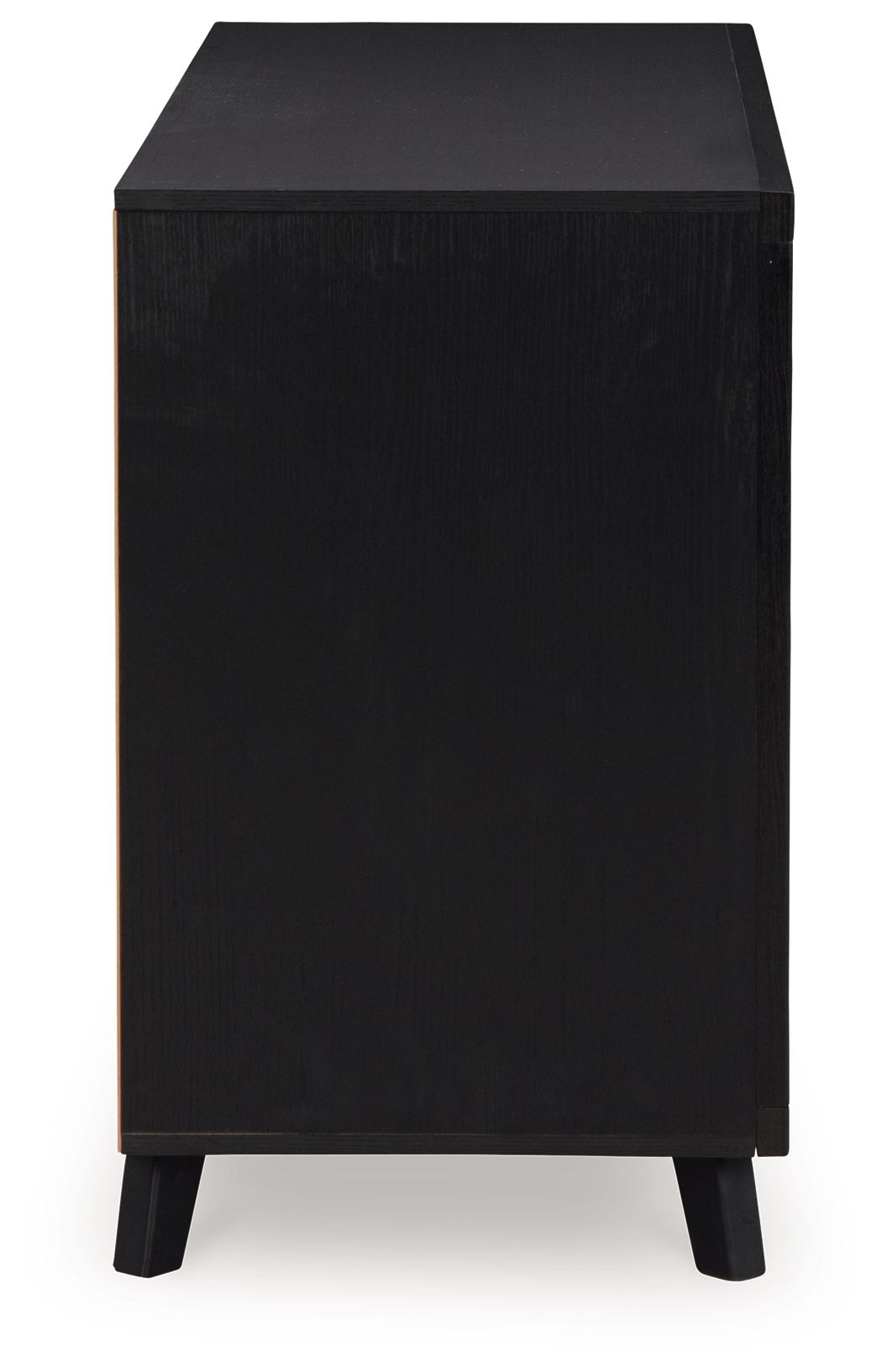 Danziar - Six Drawer Dresser - Black, alternate view 4 with linen fabric