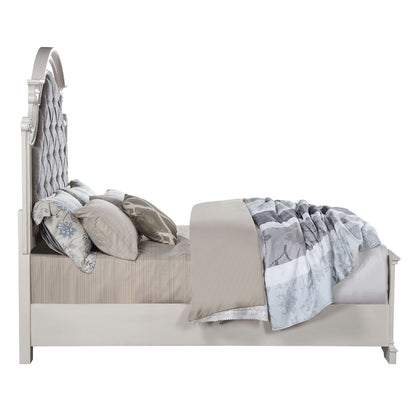Florian - Bed, alternate view 7 with leather upholstery
