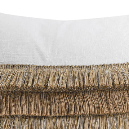 Radiant Oasis - 22" x 22" Safi Pillow - Ivory / Natural