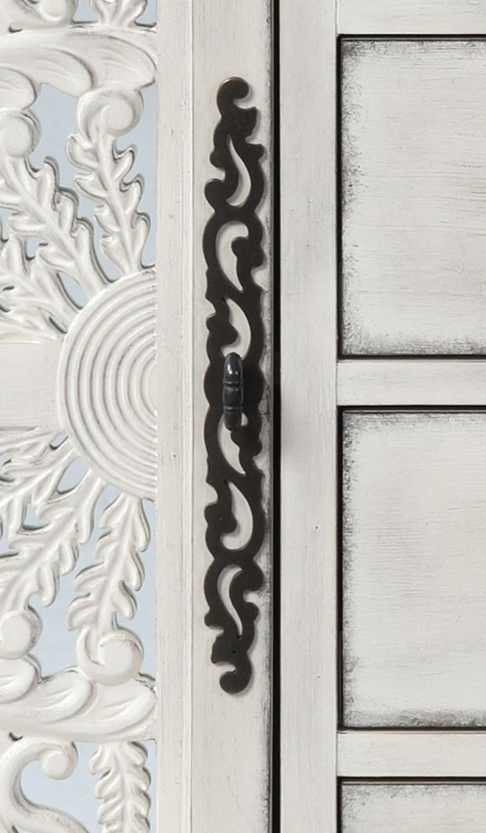 Vermont - Console Cabinet - Antique White, alternate view 6 with wood construction