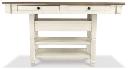 Bolanburg - Rectangular Dining Room Counter Table - Beige, alternate view 7 with engineered wood
