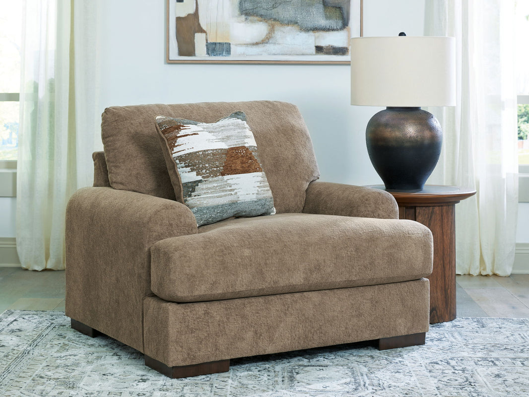 Jayne Park - Chair And A Half, product view with velvet upholstery