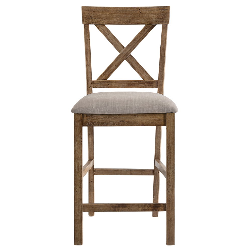 Martha II - Counter Height Chair, alternate view 11 with linen fabric