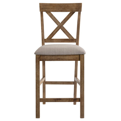 Martha II - Counter Height Chair, alternate view 11 with linen fabric