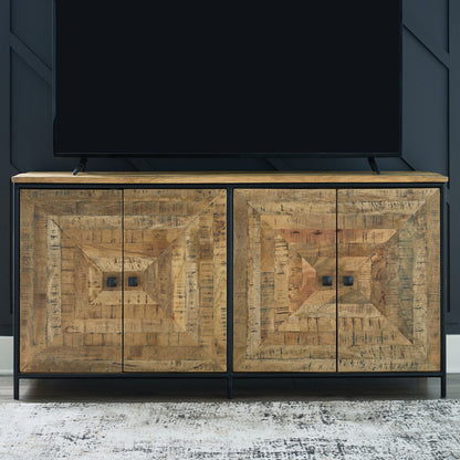 Camney - Accent Cabinet - Brown / Black