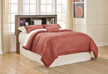 Trinell - Bookcase Storage Bed, alternate view 5 with wood construction