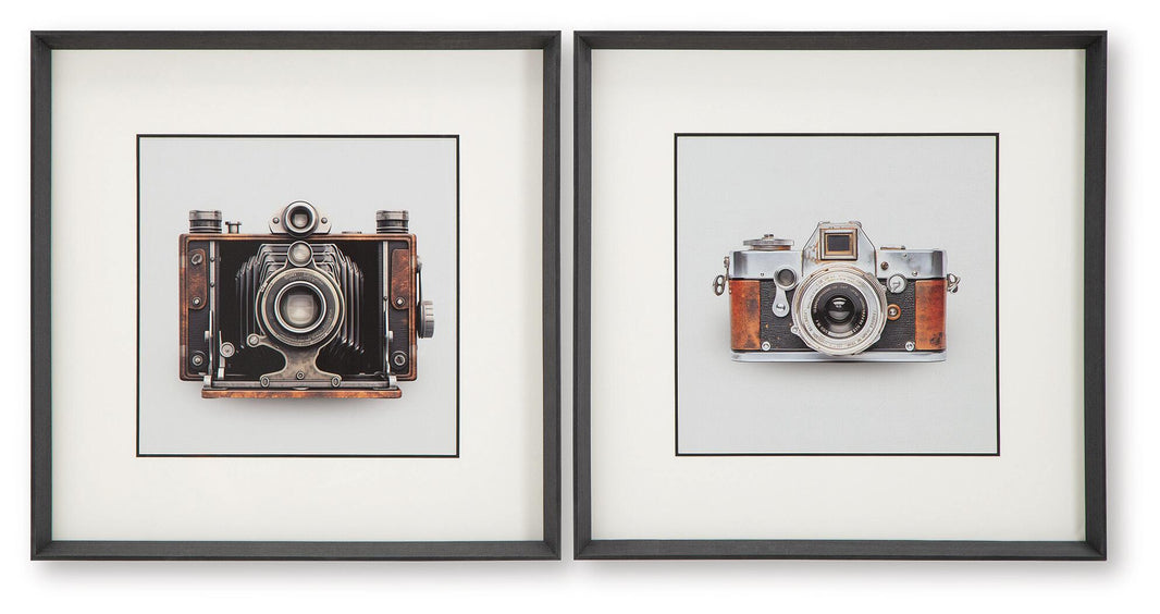 Dirkgrove Wall Art Set (Set of 2) Black / White / Brown