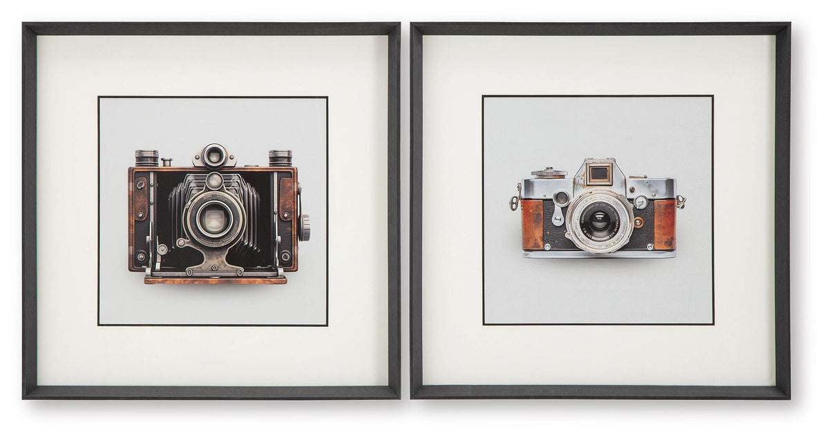 Dirkgrove Wall Art Set (Set of 2) Black / White / Brown