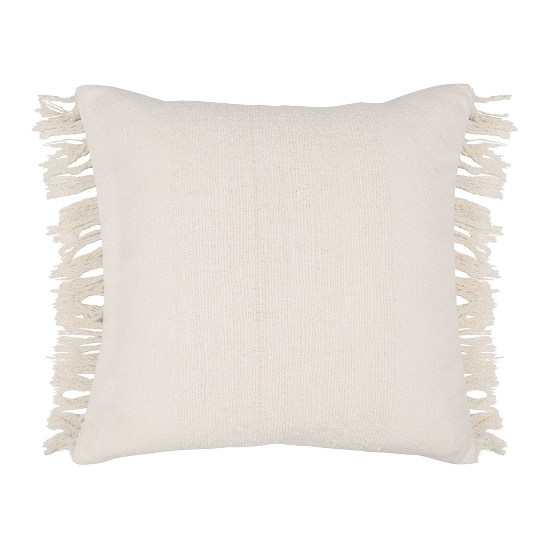 Volta - 22" x 22" Pillow - Ivory, product view with linen fabric