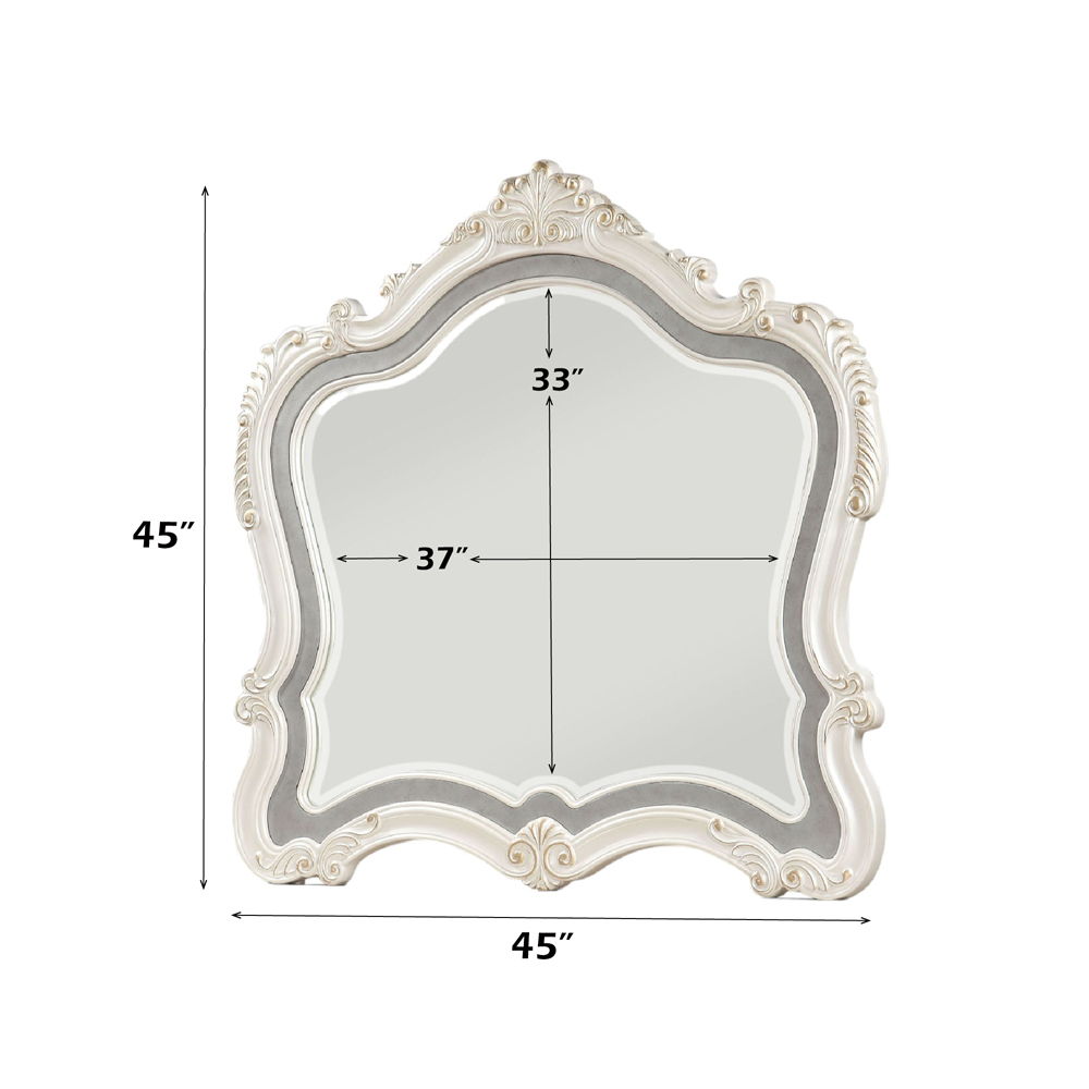 Chantelle - Mirror, alternate view 2 with wood construction