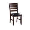 Urbana - Side Chair, product view with leather upholstery
