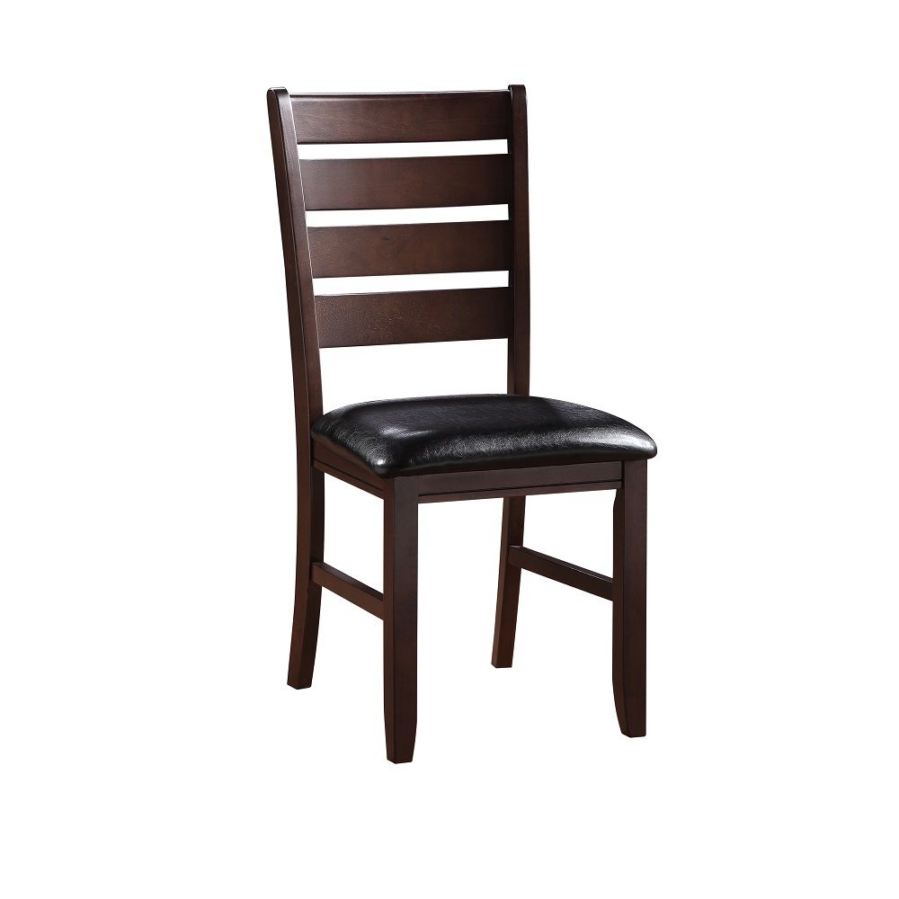 Urbana - Side Chair, product view with leather upholstery