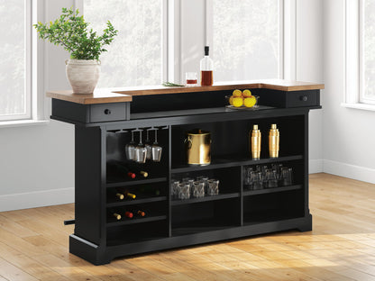 Wildenauer - Bar - Brown / Black, alternate view 6 with wood construction