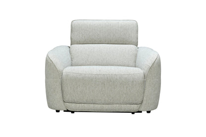 Ostend - Power Recliner - Gray, product view with polyester fabric