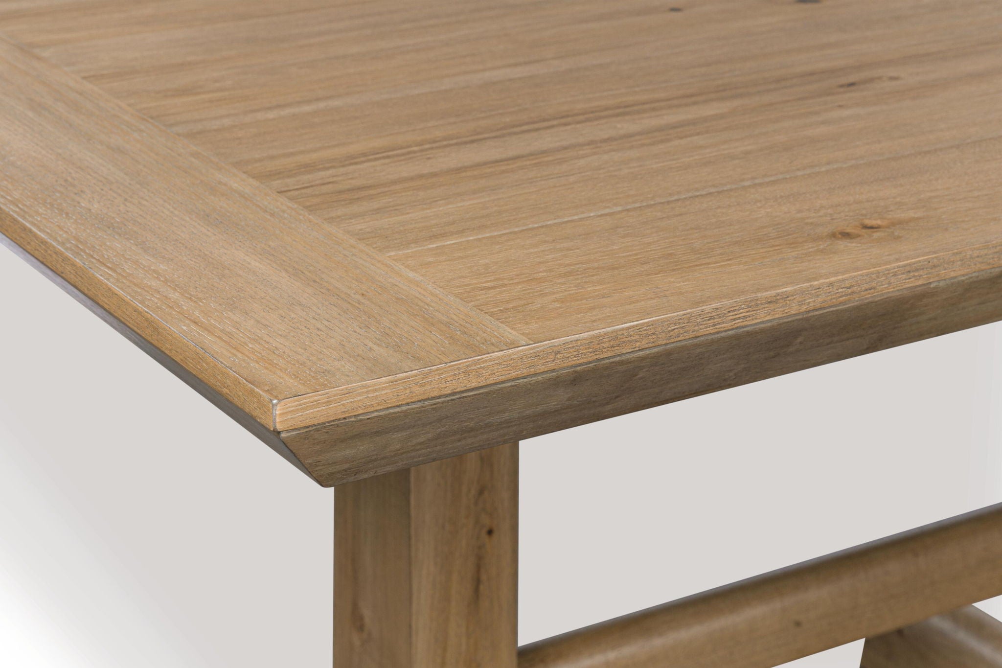 Ridgester - Rectangular Dining Room Counter Table - Light Brown, alternate view 3 with wood construction