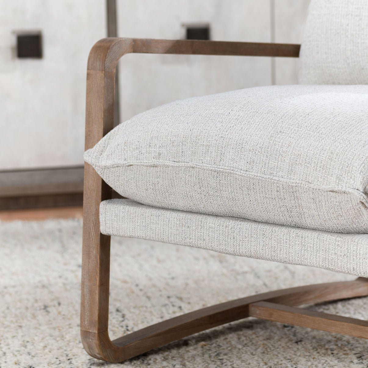 Mariah - Accent Chair - Natural, alternate view 5 with linen fabric