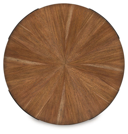 Crosstrail - Occasional Table Set (Set of 3) - Brown, alternate view 7 with wood construction