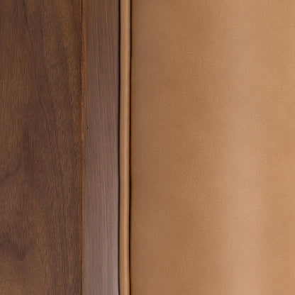 Myla - Swivel Accent Chair - Tan, alternate view 6 with top-grain leather