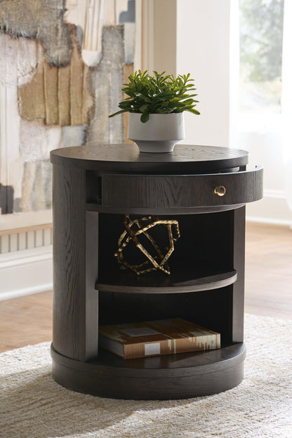 Leighmour Accent Table Dark Brown, gallery image 7