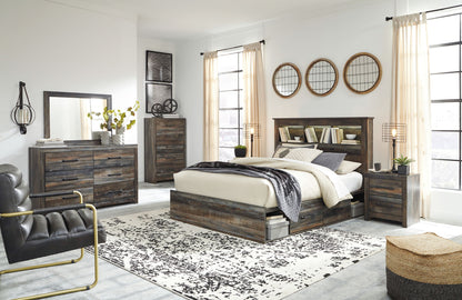 Drystan - Panel Bookcase Bed, alternate view 25 with wood construction