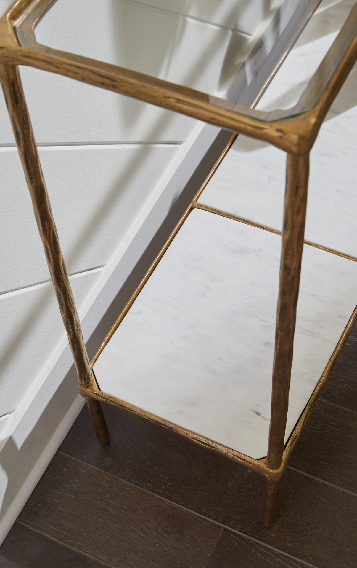 Ryandale - Console Sofa Table, alternate view 4 with marble
