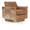 Lathe - Leather/Hide Accent Chair, product view