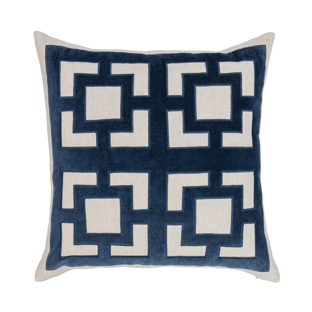 Novel Estate - 22" x 22" NV Corbin Pillow - Navy Blue
