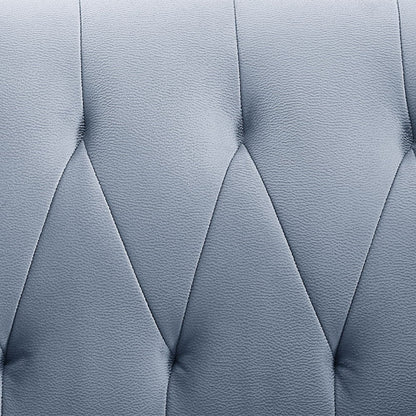 Bayram - Chair - Light Gray Velvet, alternate view 5 with wood construction