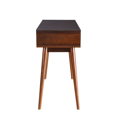Christa - Sofa Table - White & Espresso, alternate view 7 with solid wood