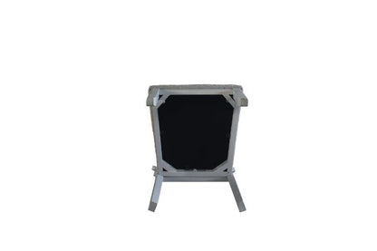 House Marchese - Side Chair (Set of 2) - Two Tone Gray Fabric & Pearl Gray, alternate view 5 with wood construction