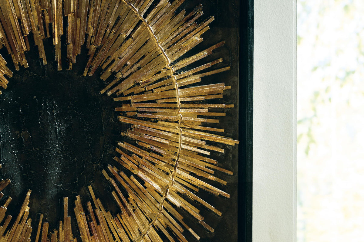 Buddins Wall Art Black / Gold Finish, gallery image 5