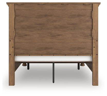 Feddinger - Panel Storage Bed, alternate view 5 with wood construction