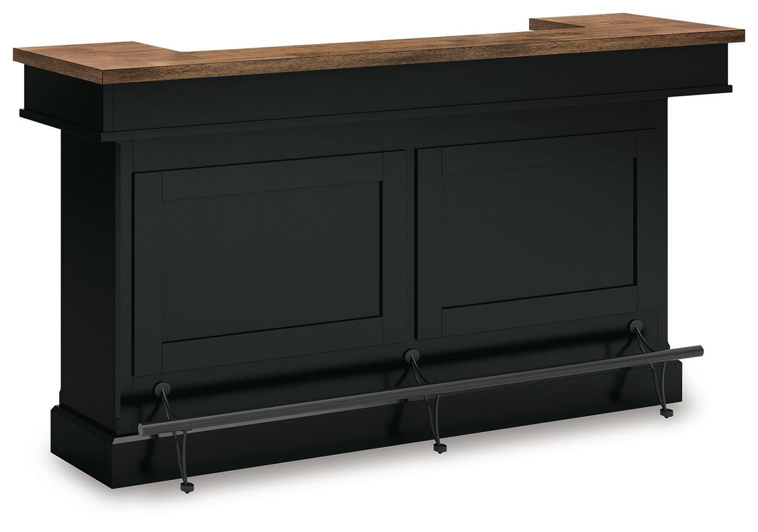 Wildenauer - Bar - Brown / Black, product view with wood construction