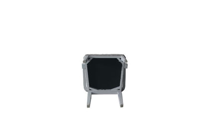 House Marchese - Arm Chair (Set of 2) - Two Tone Gray Fabric & Pearl Gray, alternate view 5 with wood construction
