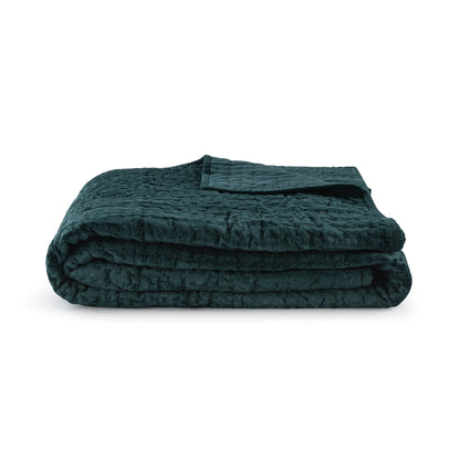 Bari - Velvet Quilt - Emerald