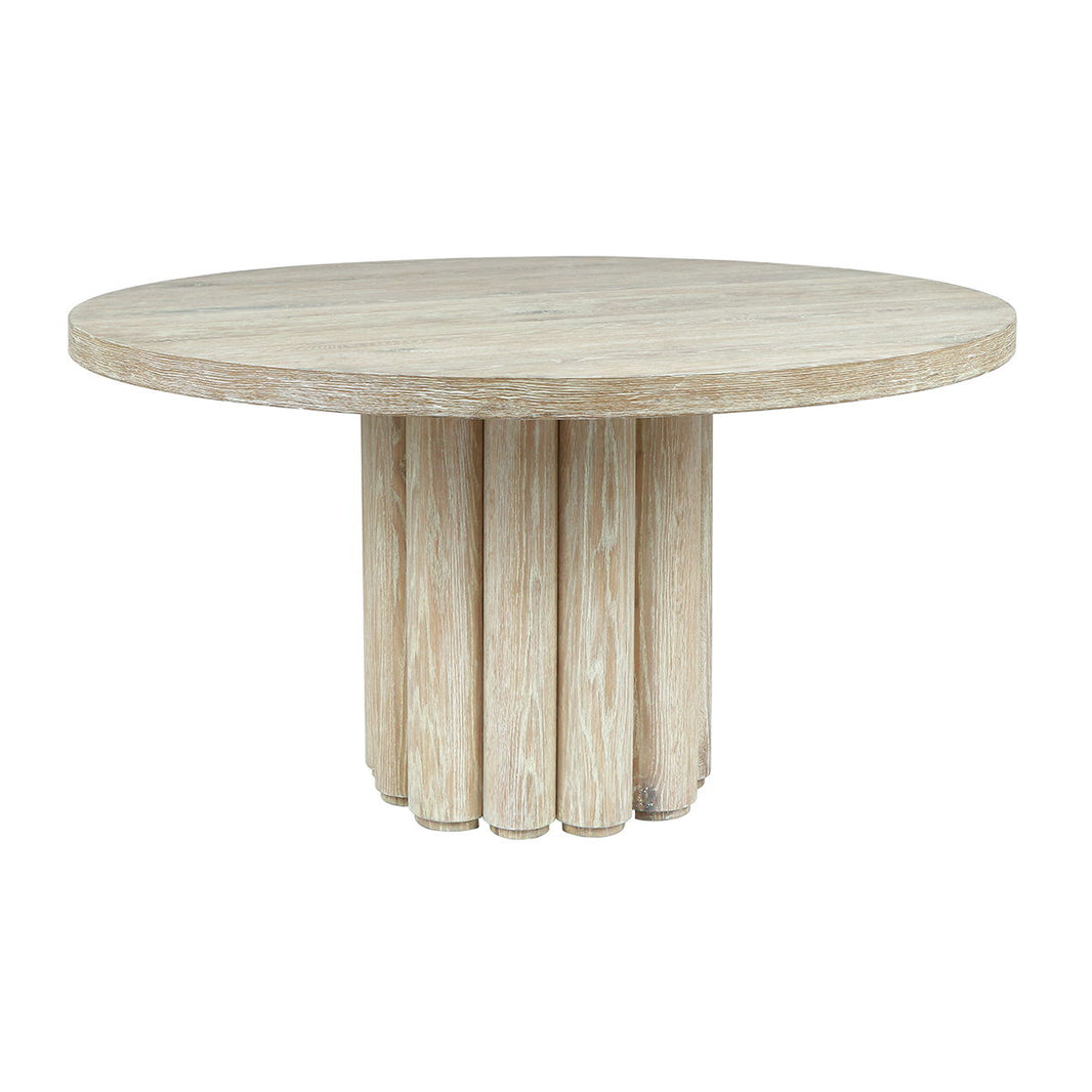 Tiber - Round Dining Table, alternate view 2 with solid wood
