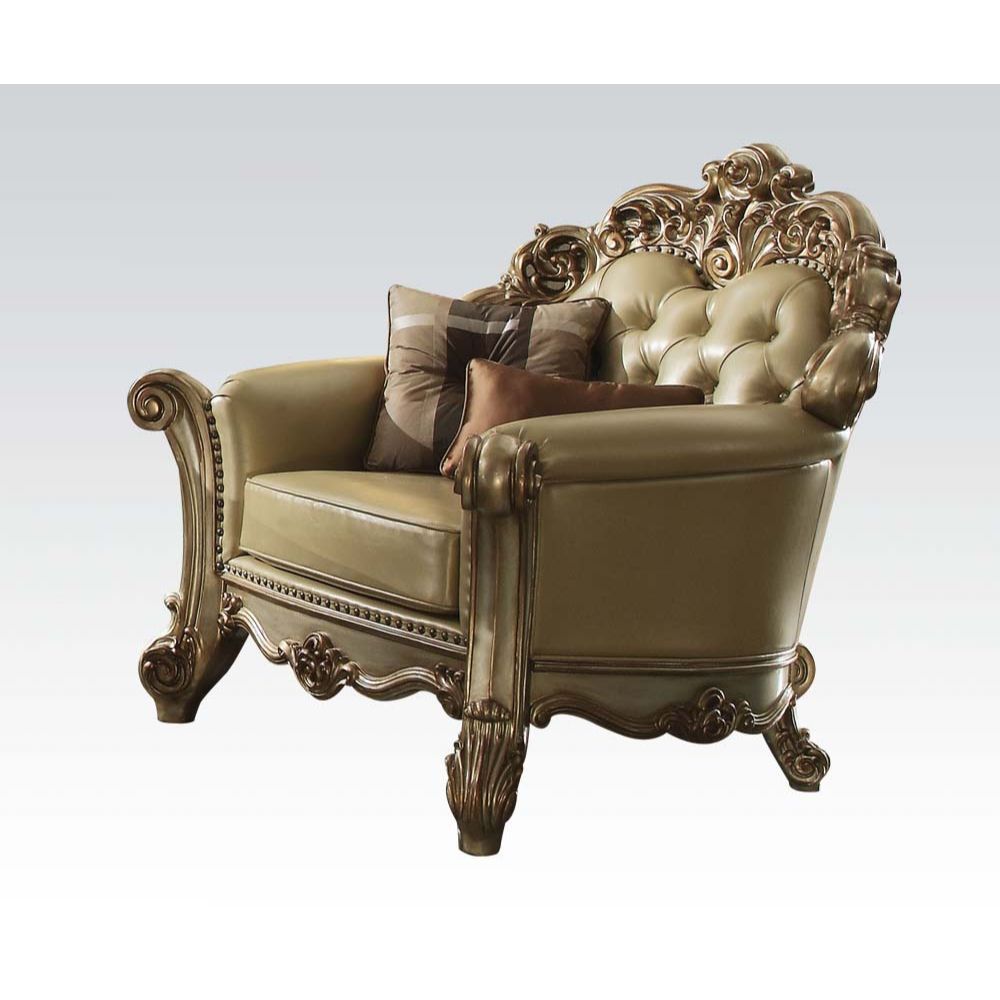 Vendome - Chair, alternate view 3 with leather upholstery