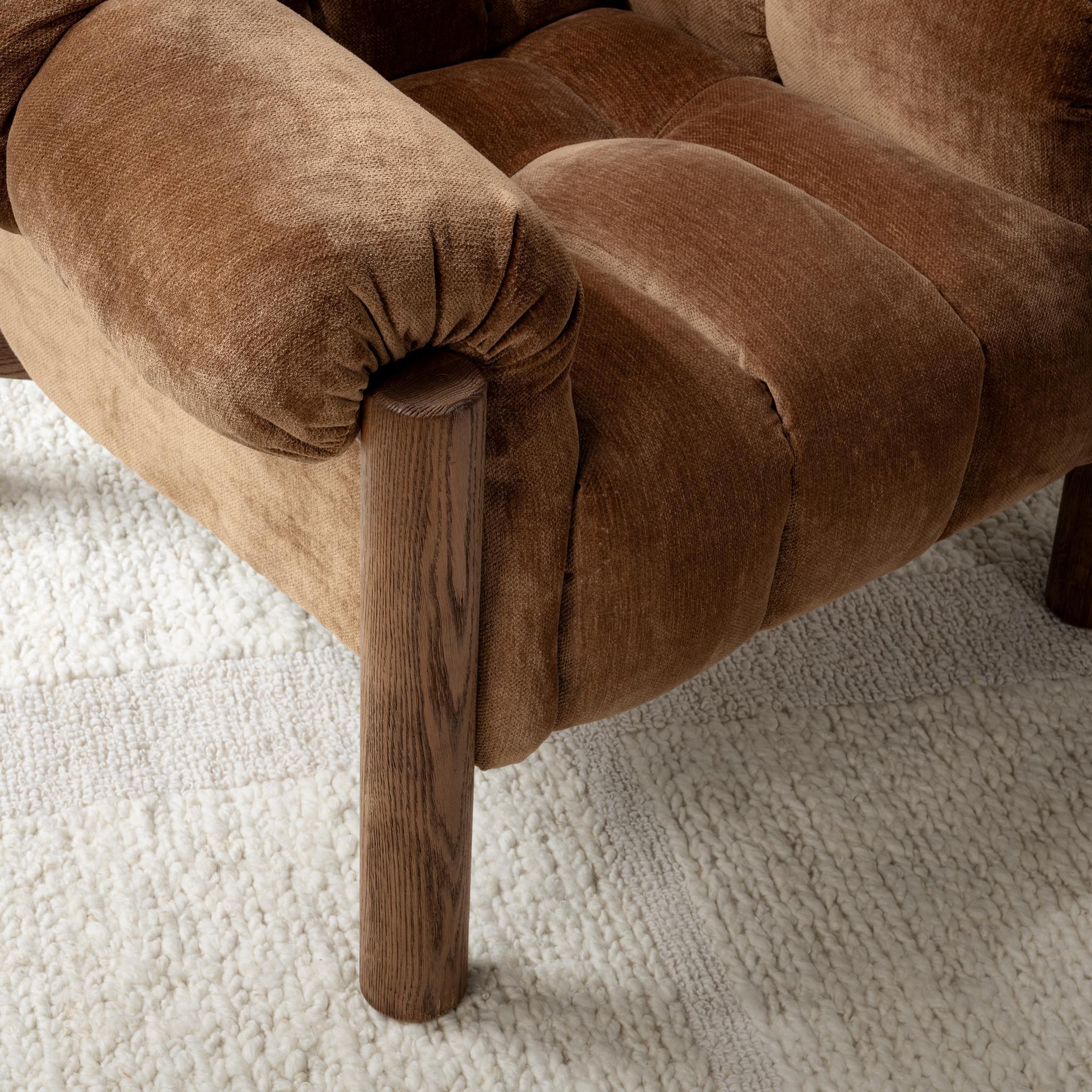 Sansa - Upholstered Accent Chair, alternate view 7 with wood construction