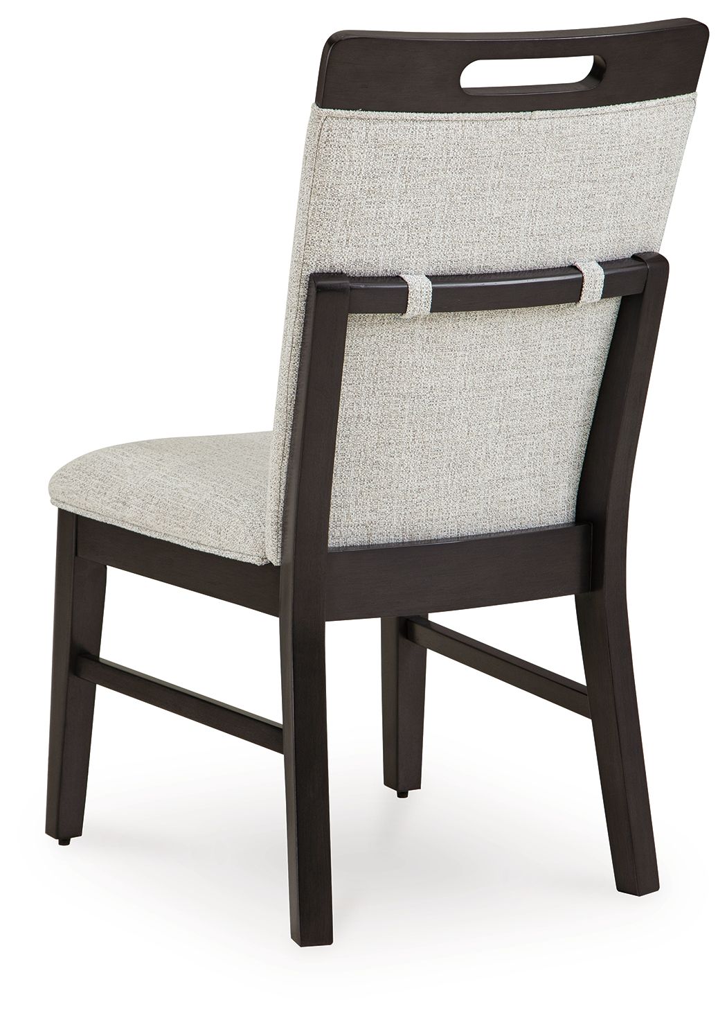 Neymorton - Dining Upholstered Side Chair (Set of 2) - Light Gray / Brown, alternate view 5 with performance fabric